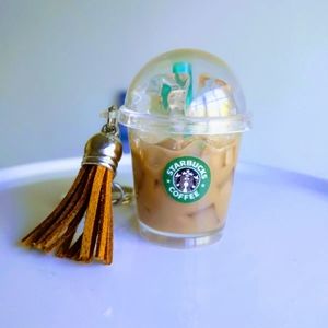 Starbucks Iced Coffee Keychain Bag Charm
